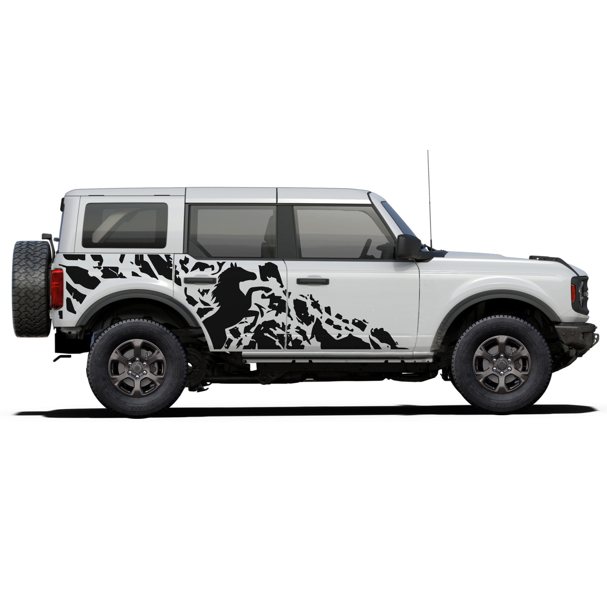 Horse Sticker Compatible With Ford Bronco Nightmare Horse SUV 2021