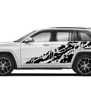 Nightmare Scull Decals Sticker Vinyl Wrap Compatible with Jeep Grand Cherokee WK WK2 2011 - 2023 - Present Hemi