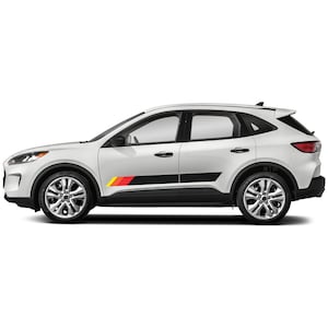 Retro stripe Decal Sticker graphic designs kit Vinyl Compatible with Ford Escape 2020 - 2023