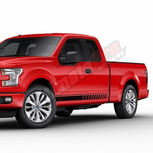 Strepen compatibel met Ford F150 Super cab 2009-heden sportsticker Vinyl Racing spiegelstrepen 4x4 sportsticker