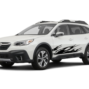 2x Flames Decals Compatible with Subaru Outback 2015 2016 2017 2018 2019 2020 2021 Decal Vinyl Sticker stripe Side Doors Sport Fender