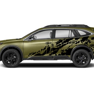 Scull Vinyl Decals Compatible with Subaru Outback Sport 2015 2019 2020 Stripe Tune Full Wrap Sticker Decal Vinyl skirt Nightmare