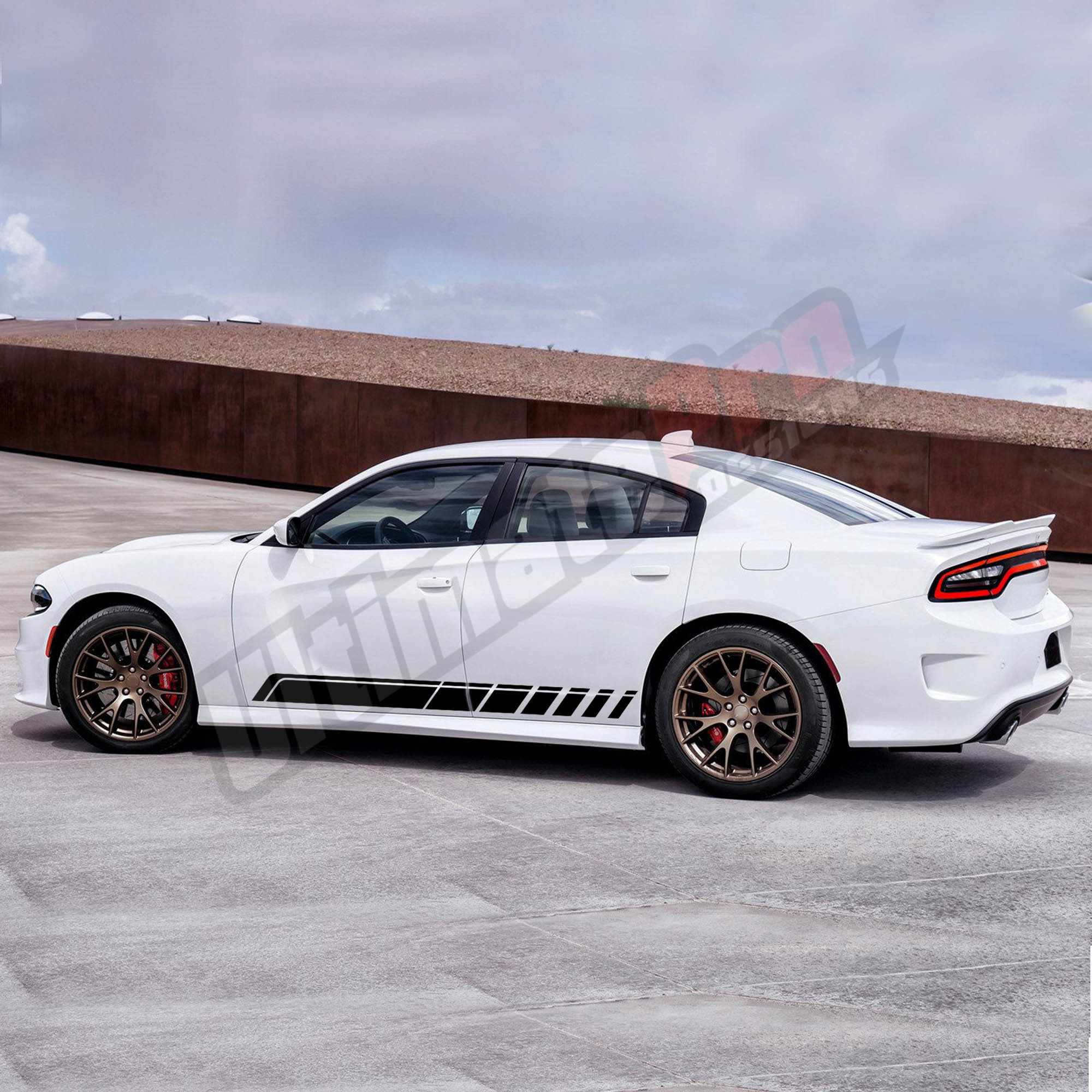 Racing Vinyl Sticker Stripes Compatible With Dodge Charger Sport 2015 ...
