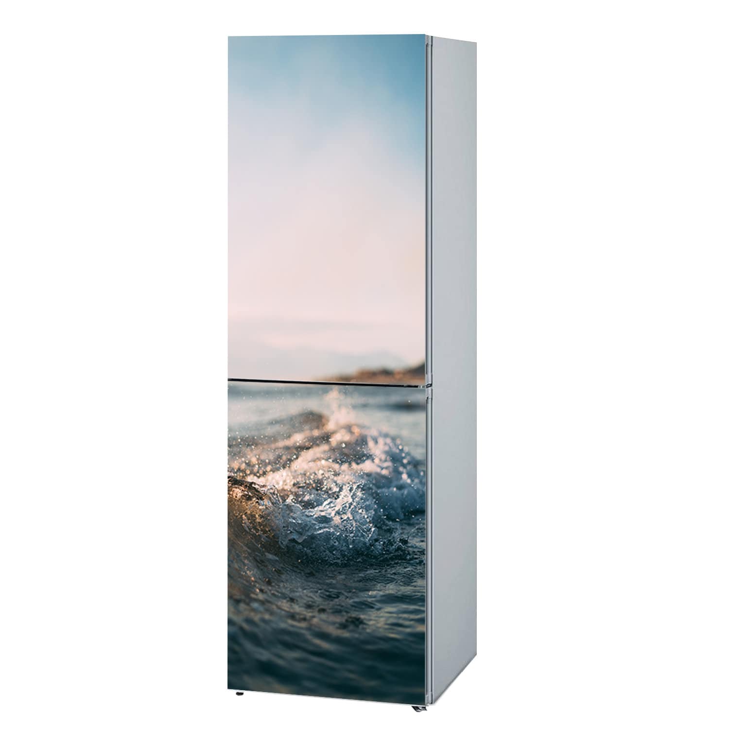Waves Beach Peel and Stick Wallpaper Refrigerator Vinyl Etsy