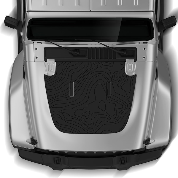 Jeep Gladiator Topographic Decal Etsy