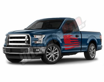 Pack De 2 Pegatinas Todoterreno Con Bandera Americana Para Ford F150 FX4 2019 – ¡dale Caña A Tu Camioneta!