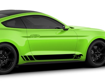 Horse Stripe Decal Sticker Compatible with Ford Mustang Side Door Sport 2005 - Present Stripes