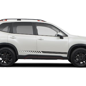 Door Double Lines Stripes Graphics Decals Stickers Vinyl compatible with Subaru Forester