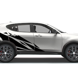 Side Door Pattern Triangles  Design Decal Sticker Compatible with Dodge Hornet 2023 - Present