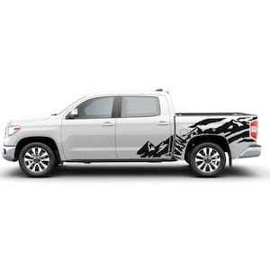 Decal Sticker Mountains Compatible with Toyota Tundra SR5 2014 - 2021 Left Right side Fender