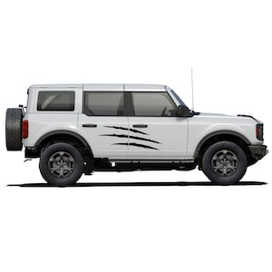 Side door scratches graphics decals compatible with Ford Bronco