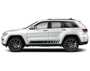 Side Stripes Decal Sticker Compatible with Jeep Grand Cherokee Hemi 2011 - 2021 WK2 SUV WK