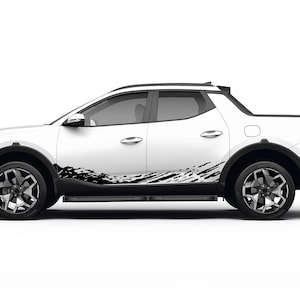 Lower mud splash decals stickers vinyl graphic design compatible with Hyundai Santa Cruz 2022 - Present