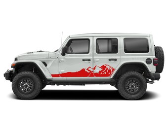 Adesivi Per Parafango Jeep Wrangler JL E Gladiator – 1 Paio Di Decalcomanie Finto Coccodrillo In Vinile Nero Opaco