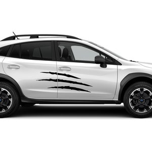 Door Scratches Graphics Stripes  Decals Stickers Vinyl compatible with Subaru Crosstrek 2018 - Present