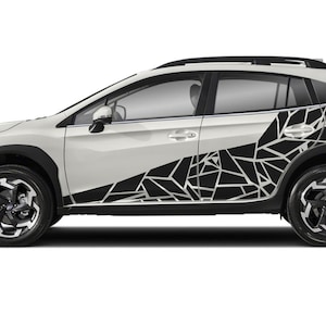 2x Pattern Decal Compatible With Subaru Crosstrek Door Wrap Decal