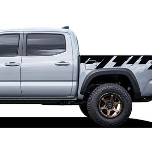 Decal sticker Compatible with Toyota Tacoma Crew Cab 2016 - 2023 Door Edge Sport Fender Decal Sticker 4x4 Racing Bed Vinyl
