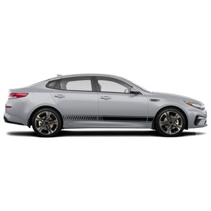 Pair Of Decals Compatible with KIA Optima DL3 K5 2020 2021 2022 double Stripe Tune Side doors Sticker Decal Vinyl
