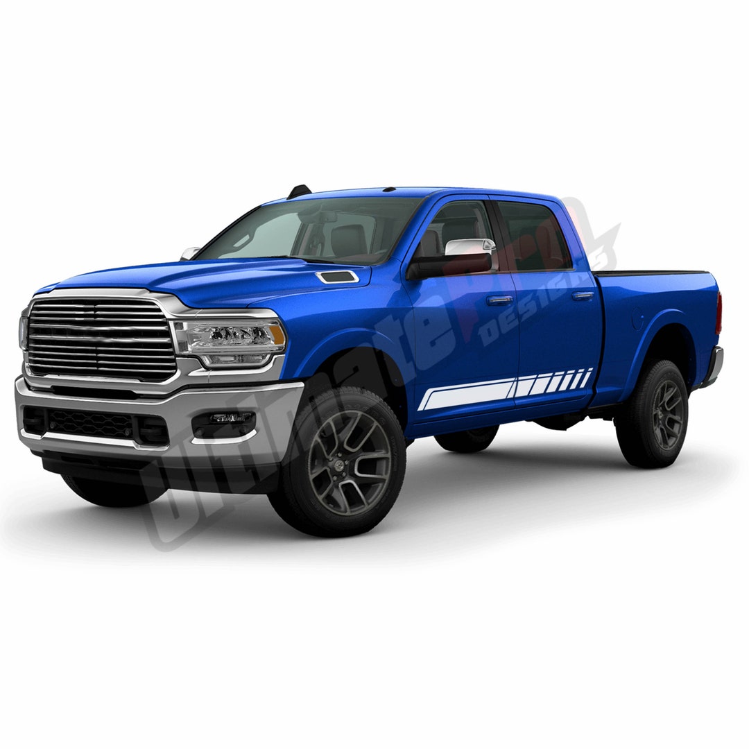 Ram Performance Starters Racing Sticker Racing Sport Side Stripes Decal Sticker Compatible With Dodge Ram 3500 ...