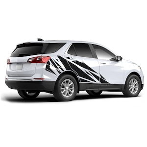 Set Of decal Wrap Compatible with Chevrolet Equinox LH7 LTG LYH 2015 - 2021 Full Body Sticker Vinyl Geometric Pattern