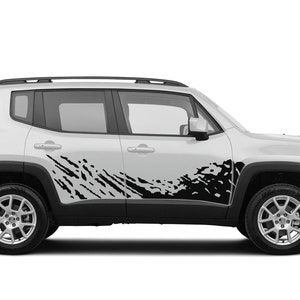 Lower Mud Splash Graphics Decals Stickers Vinyl compatible with Jeep Renegade
