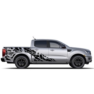 Nightmare Skull Graphic Design Decal Sticker Compatible with Ford Ranger 4x4 Crew Cap 2019 - 2023