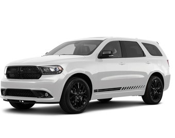 Pair Of Side Doors Sport Stripes Compatible with Dodge Durango 2015 2016 2017 2018 2019 2020 2021 Decal Sticker Vinyl Skirt Fender