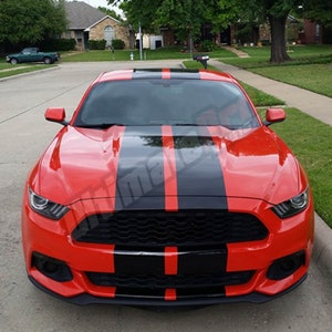Full Body Stripes Decal Compatible with Ford Mustang Hood Wrap Decal Sticker Vinyl Sport 2015 2016 2017 2018 2018 2019 2020 Tune Stripes