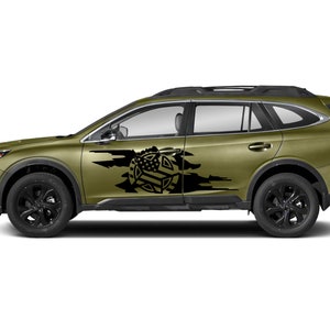 Army Star Side Door Sticker Sport Decal Compatible with Subaru Outback Off Road 4x4 2019 2020 –present Suv wagon 2017 2016
