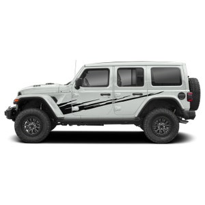Side Fender Splash Decal Compatible with Jeep Wrangler JL 2018 2019 2020 2021 2022 Rubicon Off Road Decal Sticker
