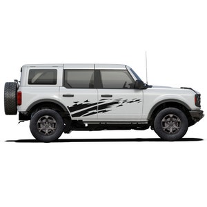 Bett Aufkleber Sport Kompatibel mit Ford Bronco Suva 2021 Side Vinyl 4x4 Hinten Kotflügel
