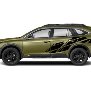 Set Of Vinyl Wrap Compatible with Subaru Outback 2015 - 2020 Full Body Decal Sticker Sports Vinyl Geometric Pattern Racing