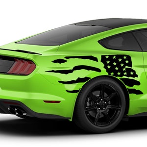 Kotflügel hinten Aufkleber US Amerikanische Flagge Kompatibel mit Ford mustang Sport 2015 2016 2017 2018 2018 2019 2020 2021 2022 2023 Vinyl Aufkleber