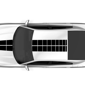 Twin full body sport stripes decals sticker’s graphic designs compatible with Dodge Charger RT 2015  Hood Roof Trunk