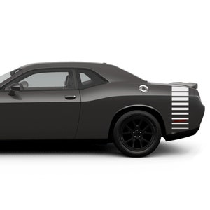 Stripes Vinyl Pin Stripe Kompatibel mit Dodge Challenger 2015 - 2021 Decal Sticker Sport Performance Set Of Hinten Bed