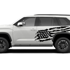 US Flagge Design Aufkleber Sticker Kompatibel für Toyota Sequoia 2008 - 2023