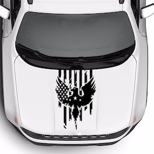 Eagle US Flag Hood Graphics Decals Stickers Vinyl compatible with Jeep Renegade