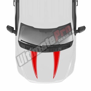Decal Sticker Stripes Front arrow Compatible with Ford F150 Super crew Cab  Hood Scoop Fender Stripes 4x4 Raptor mud