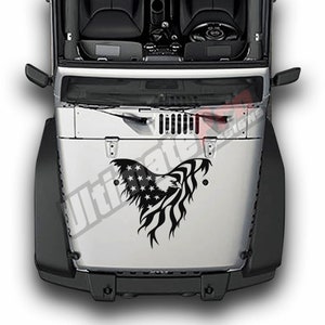 Sticker sticker pijl voor Compatibel met Jeep Wrangler JK 2006-2017 Rubicon Hood Scoop Fender 4x4 Raptor moddervinyl