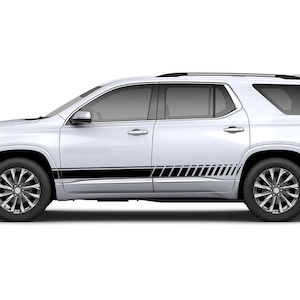Lower Door Sport Stripe Decal Sticker Graphic Design Compatible with Chevrolet Traverse 2018 - 2023, 2024 - Present