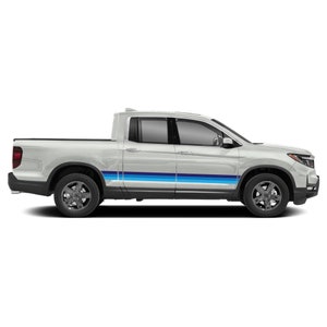 Adesivo a strisce colorate per porte laterali compatibile con Honda Ridgeline 2022 RTL-E Tune Sport Stripe Sticker