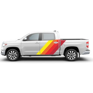 Sport Decal Compatible with Toyota Tundra Rear Bed Door Decal Sport Racing Sticker Stripes SR5 Platinum 2014 - 2021