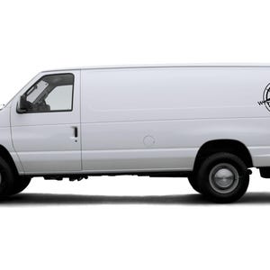 Compass graphics stickers decals vinyl compatible with Ford Econoline Cargo Van 2006