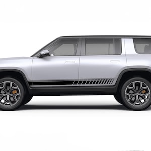 Doors Sport stripes decals stickers vinyl graphic design compatible with Rivian R1S SUV electric vehicle 2022 - Present