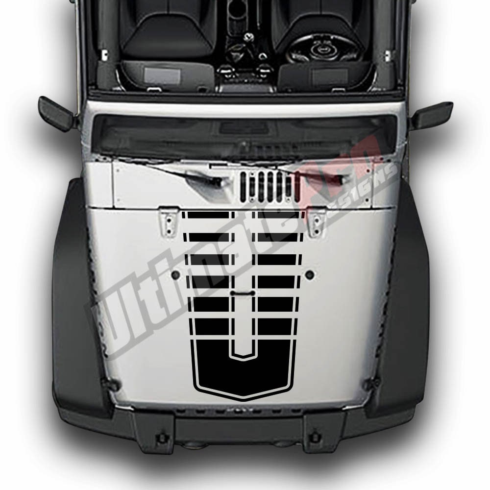 Decals for TJ JK Jeep Wrangler letters replacement fender vinyl sticker