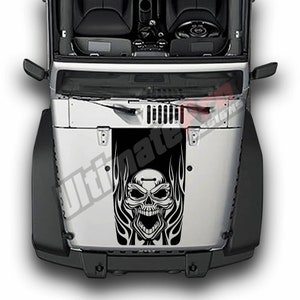 Hood Edge Sport Decal Compatible with Jeep Wrangler Jk 2006 - 2018 Rubicon Mirror Fender Hood Vent Decal Sticker 4x4 Raptor Racing