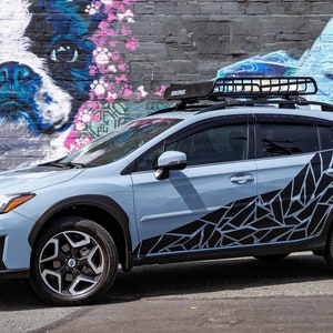 2x Pattern Decal Compatible With Subaru Crosstrek Door Wrap Decal