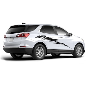 2x Brush Splash Decal Sticker Vinyl Compatible with Chevrolet Equinox Sport LH7 LTG LYH 2015 2016 2017 2018 2019 2020 Vinyl