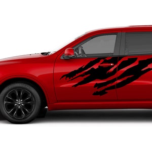 2x Brush Splash Decal Sticker Vinyl Compatible with Dodge Durango Sport 2015 2016 2017 2018 2019 2020 Vinyl Side  Rear Fender Skirt