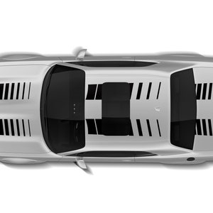 Hood Sport Hash Stripes Aufkleber Grafikdesigns kompatibel mit Dodge Challenger 2019 2020 2021 2022 2023